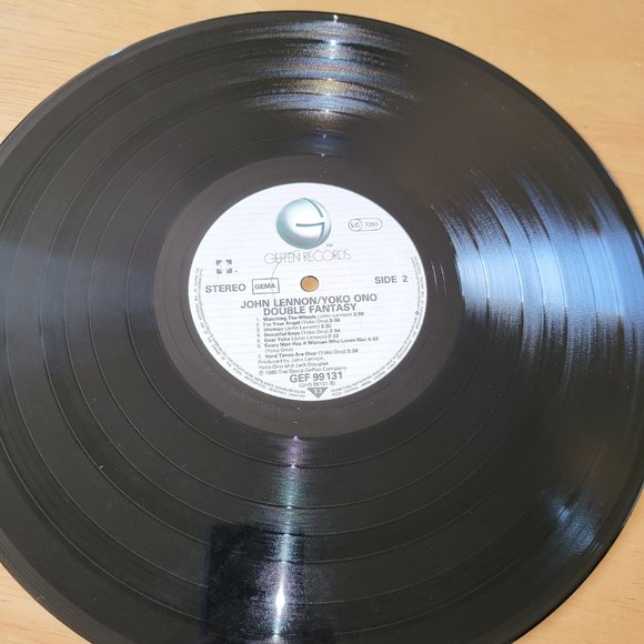 JOHN LENNON Yoko Ono Double Fantasy LP 1980 GEF 99131 Stereo Shrink Wrap LP3 - Picture 8 of 12